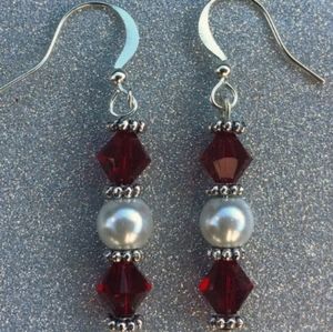 Swarovski Crystals with Fresh Water Pearl and S.S.